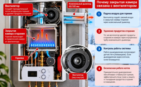Открытая или закрытая камера сгорания газового котла: в чём разница